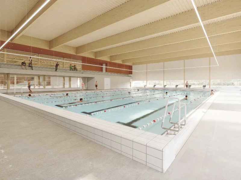 Aalsmeer De Waterlelie Yeni Kapalı Yüzme Kompleksi Yapımı