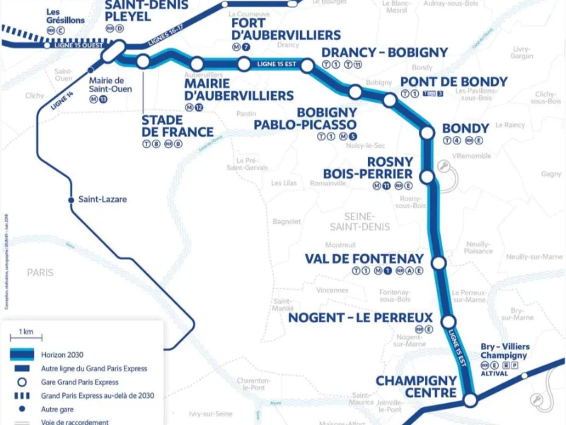 Paris Grand Paris Express Metro Hattı 15 Batı Kesimi Yapımı