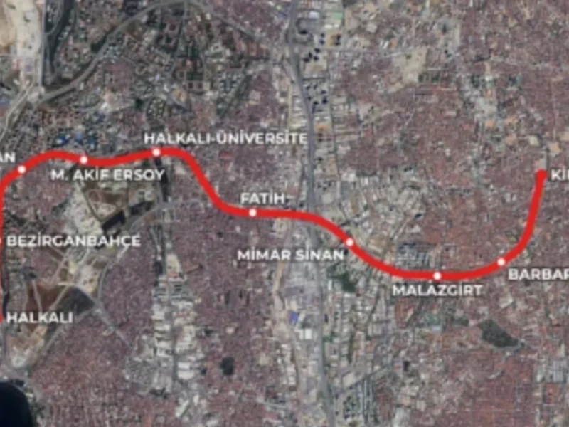 Kirazlı–Halkalı Üniversite Metro Hattı Projesi
