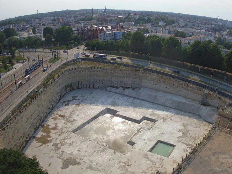Rostock Yeni Halk Tiyatrosu Genişletilmiş Kaba İnşaat Projesi